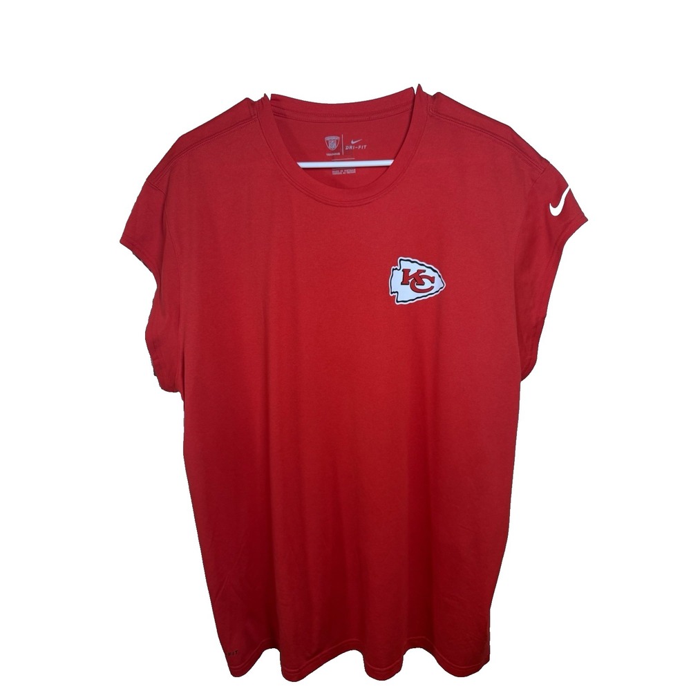 Nike Kansas City Chiefs Red Muscle Tank Top Men's XXL Dri-FIT Training Shirt